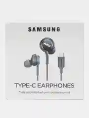 Черный наушники проводные с микрофоном с разъемом Type-C для телефонов Samsung