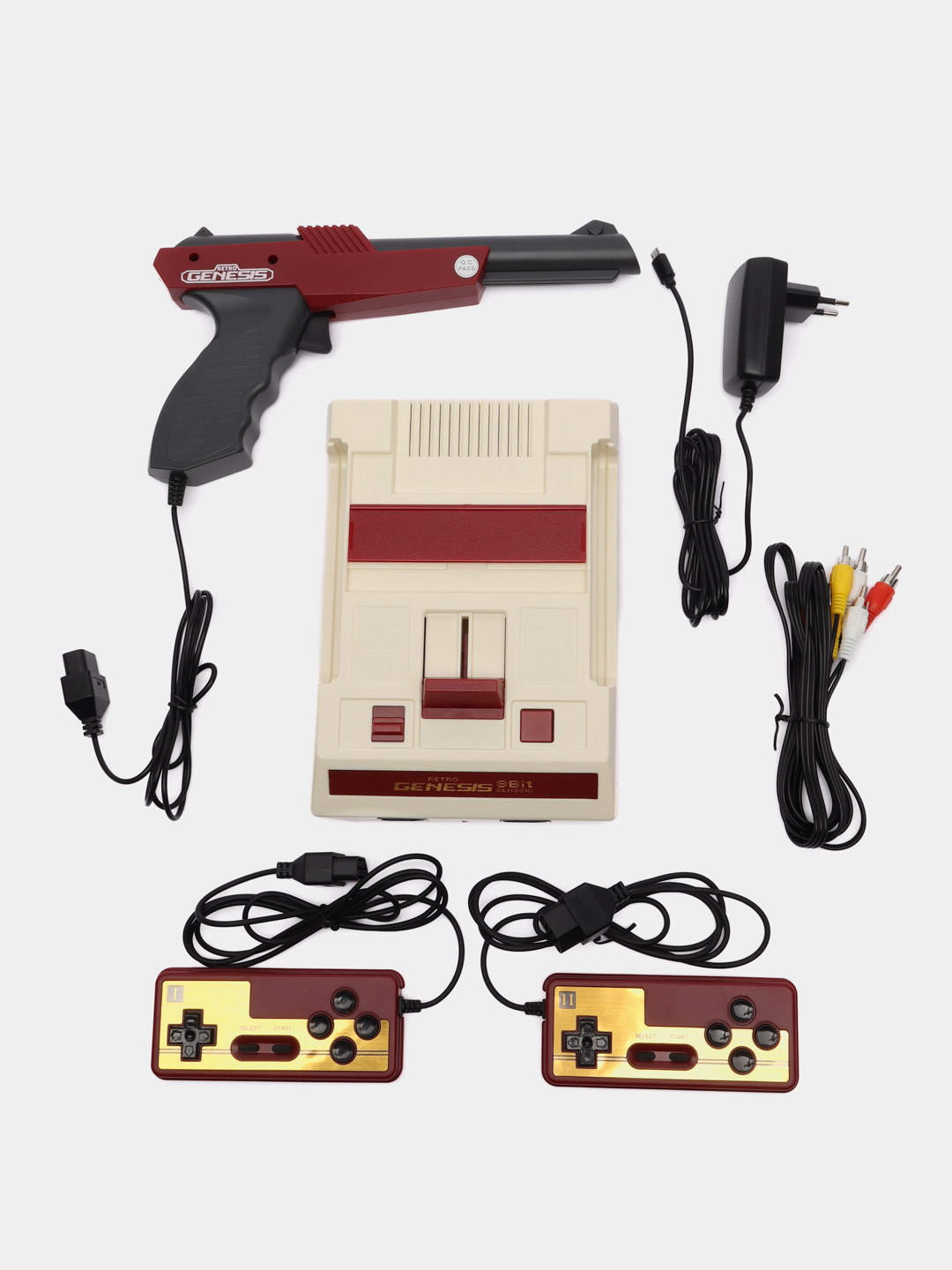 Игровая приставка Retro Genesis 8 Bit Lasergun + 303 игры пистолет Заппер  купить по цене 2390 ₽ в интернет-магазине KazanExpress