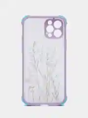Голубой чехол с цветами для Apple iPhone 12, 12 Pro, 12 Pro Max, 12 mini , 11 , 11 Pro, 11 Pro Max