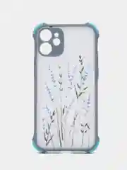 Фиолетовый чехол с цветами для Apple iPhone 12, 12 Pro, 12 Pro Max, 12 mini , 11 , 11 Pro, 11 Pro Max