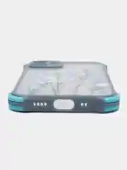 Фиолетовый чехол с цветами для Apple iPhone 12, 12 Pro, 12 Pro Max, 12 mini , 11 , 11 Pro, 11 Pro Max