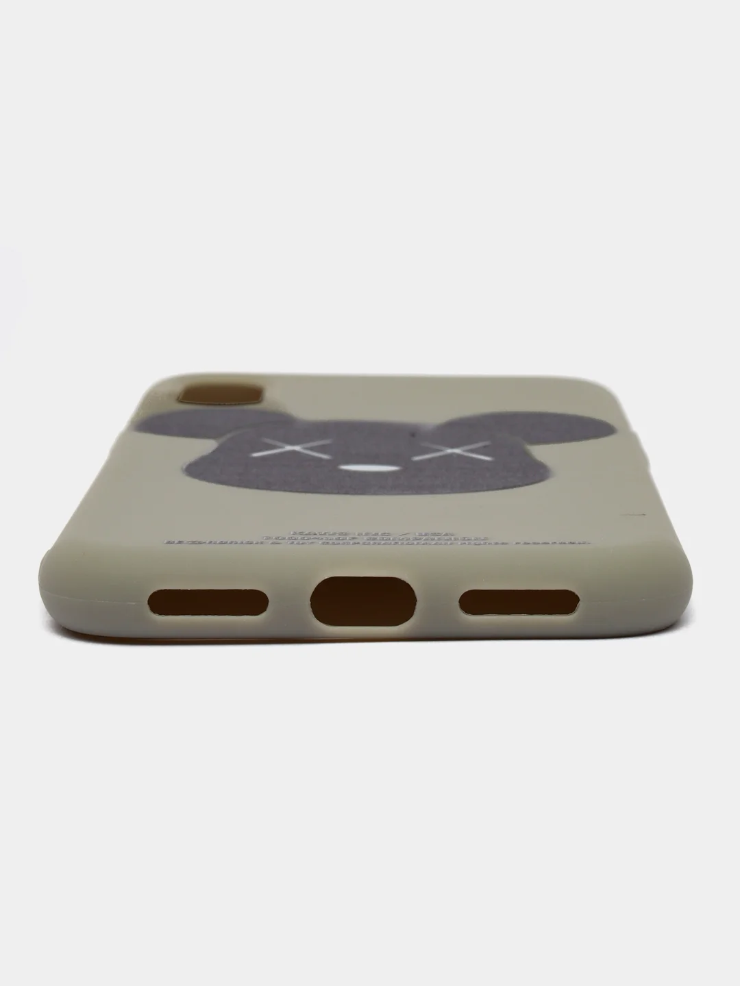 Серый меланж чехол с медведем для iPhone 11, 11 Pro, 11 Pro Max, XS, XS Max, XR, 7, 8