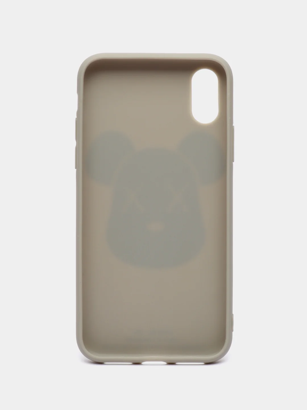 Серый меланж чехол с медведем для iPhone 11, 11 Pro, 11 Pro Max, XS, XS Max, XR, 7, 8