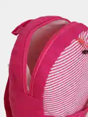 Вишнёвый рюкзак детский с мишкой