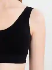 Черный топ бесшовный, без косточек