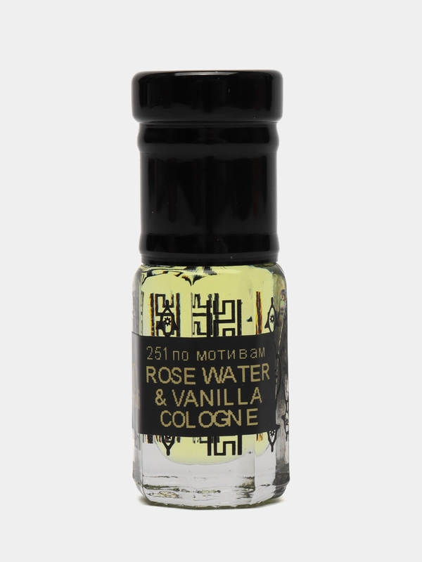 Духи по мотивам Rose Water & Vanilla Cologne (2023), масляные, 3 мл