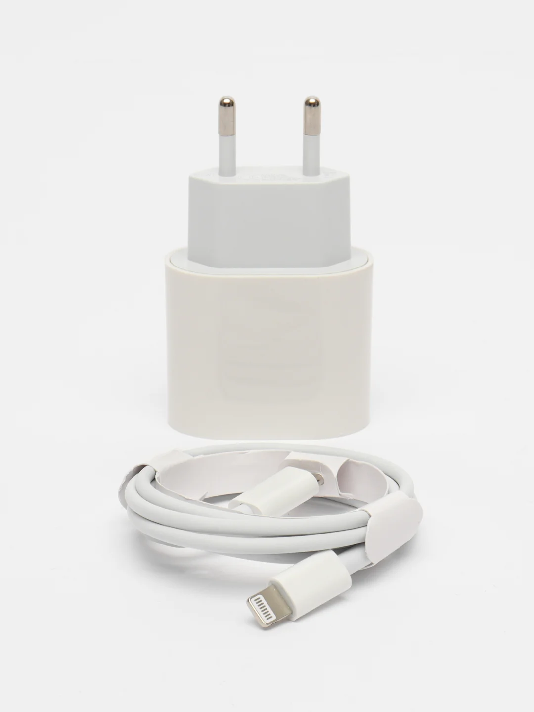 Белый зарядное устройство, блок питания с кабелем Type-C/Lightning для iPhone