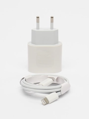 Зарядное устройство, блок питания с кабелем Type-C/Lightning для iPhone