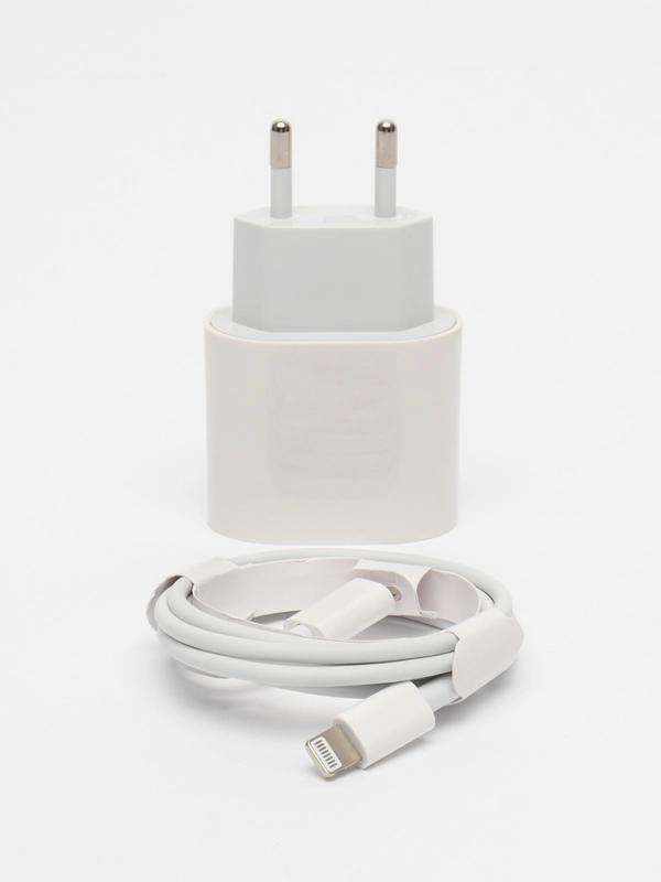 Зарядное устройство, блок питания с кабелем Type-C/Lightning для iPhone