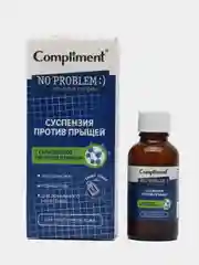 Суспензия против прыщей с салициловой кислотой и цинком Compliment No problem 30мл