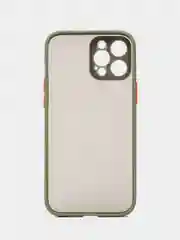 Зелёный хаки матовый чехол на iPhone 12, 12 mini, 12 Pro, 12 Pro Max с покрытием Soft Touch