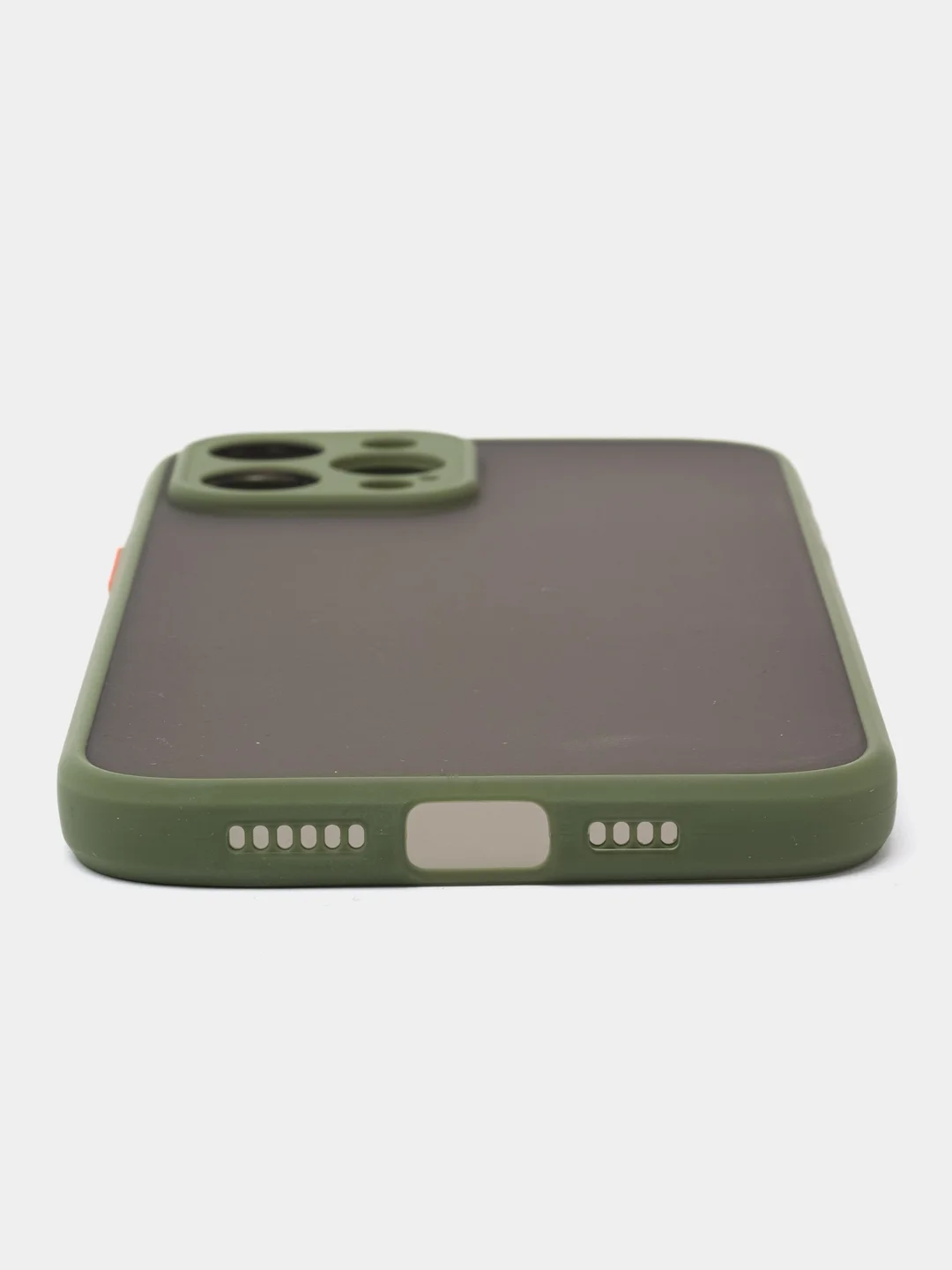 Зелёный хаки матовый чехол на iPhone 12, 12 mini, 12 Pro, 12 Pro Max с покрытием Soft Touch