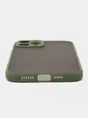 Зелёный хаки матовый чехол на iPhone 12, 12 mini, 12 Pro, 12 Pro Max с покрытием Soft Touch