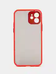 Красный матовый чехол на iPhone 12, 12 mini, 12 Pro, 12 Pro Max с покрытием Soft Touch