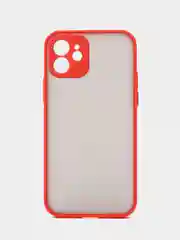 Красный матовый чехол на iPhone 12, 12 mini, 12 Pro, 12 Pro Max с покрытием Soft Touch