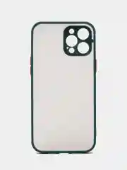 Тёмно-зелёный матовый чехол на iPhone 12, 12 mini, 12 Pro, 12 Pro Max с покрытием Soft Touch