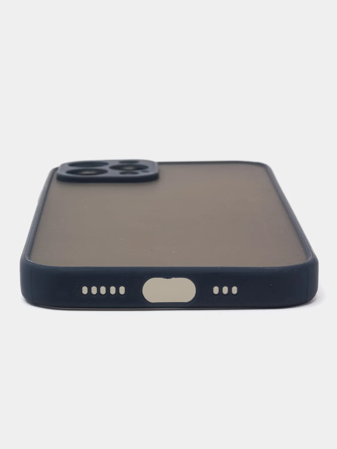 Темно-синий матовый чехол на iPhone 12, 12 mini, 12 Pro, 12 Pro Max с покрытием Soft Touch