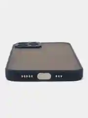 Темно-синий матовый чехол на iPhone 12, 12 mini, 12 Pro, 12 Pro Max с покрытием Soft Touch