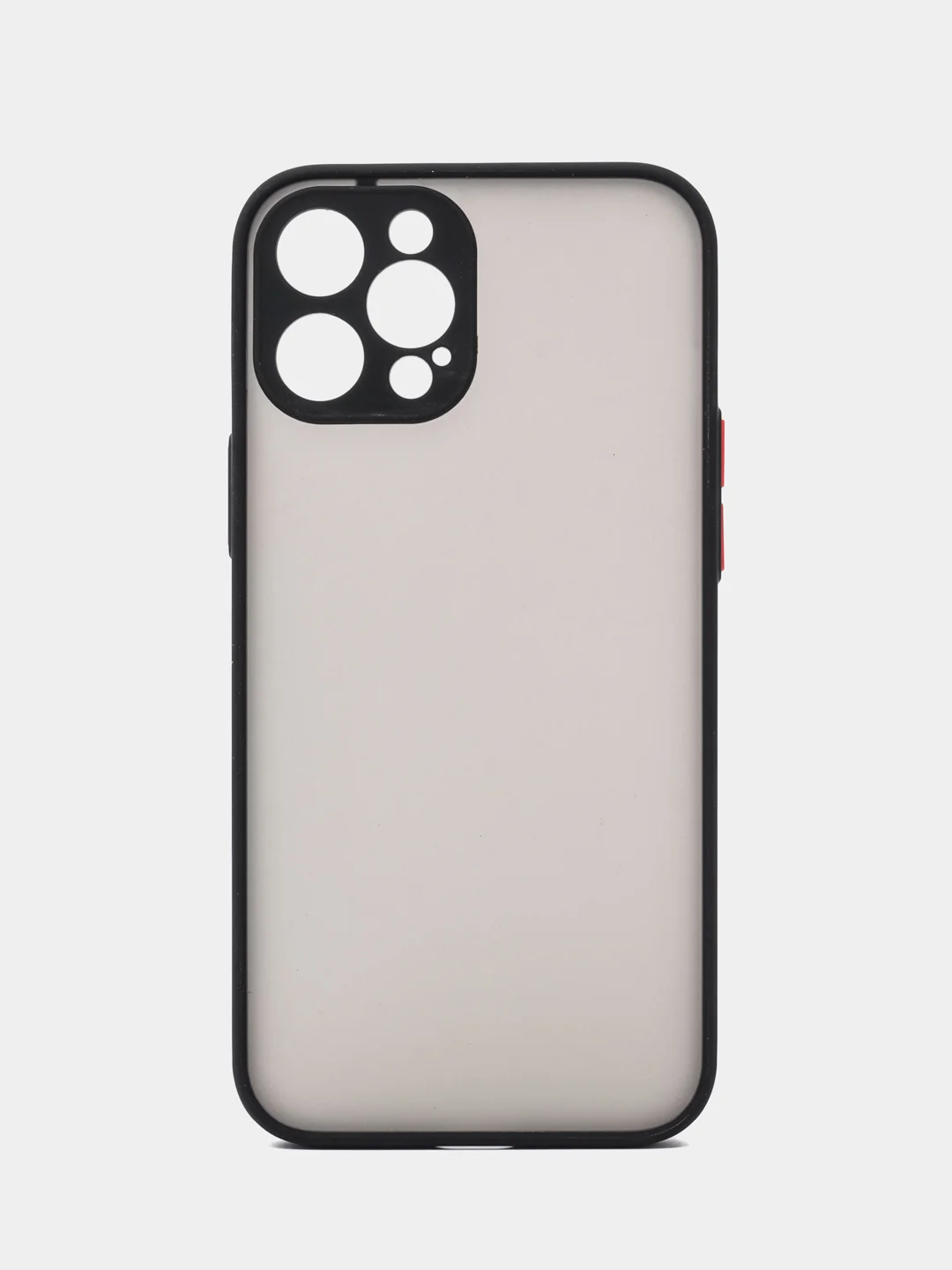 Черный матовый чехол на iPhone 12, 12 mini, 12 Pro, 12 Pro Max с покрытием Soft Touch