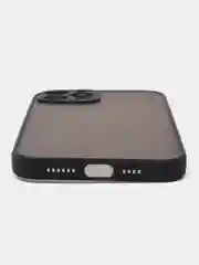 Черный матовый чехол на iPhone 12, 12 mini, 12 Pro, 12 Pro Max с покрытием Soft Touch