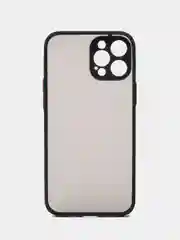 Черный матовый чехол на iPhone 12, 12 mini, 12 Pro, 12 Pro Max с покрытием Soft Touch