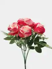 Фуксия букет из роз, искусственные цветы, высота 33 см, 7 бутонов