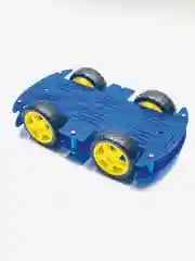 Синий универсальная мобильная платформа "Робот-автомобиль", 4х4 WD, 2-уровневый