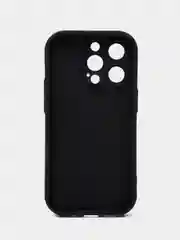 Черный чехол для iPhone (Айфон) 14, 14 Pro, 15, 15 Pro