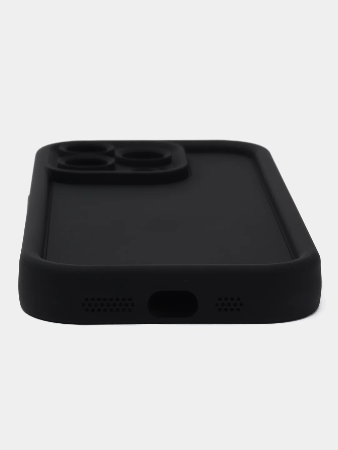 Черный чехол для iPhone (Айфон) 14, 14 Pro, 15, 15 Pro