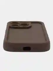 Коричневый чехол для iPhone (Айфон) 14, 14 Pro, 15, 15 Pro