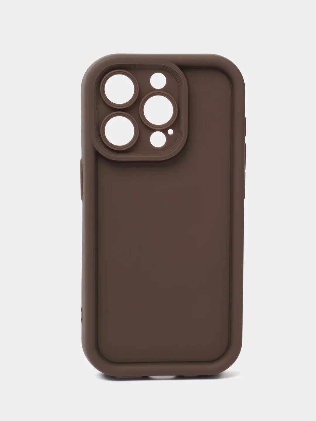 Коричневый чехол для iPhone (Айфон) 14, 14 Pro, 15, 15 Pro