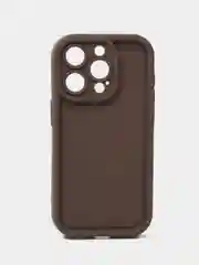Коричневый чехол для iPhone (Айфон) 14, 14 Pro, 15, 15 Pro