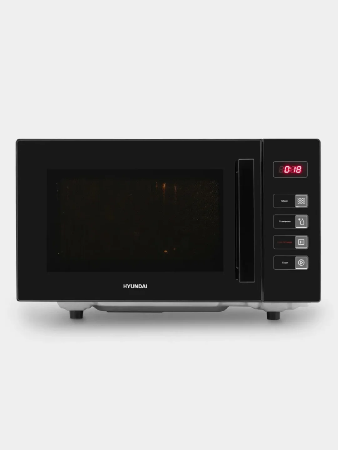 Микроволновая печь Hyundai HYM-D3008, 800Вт, 23 л, черный