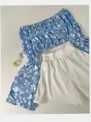 Женский комплект, топ и шорты