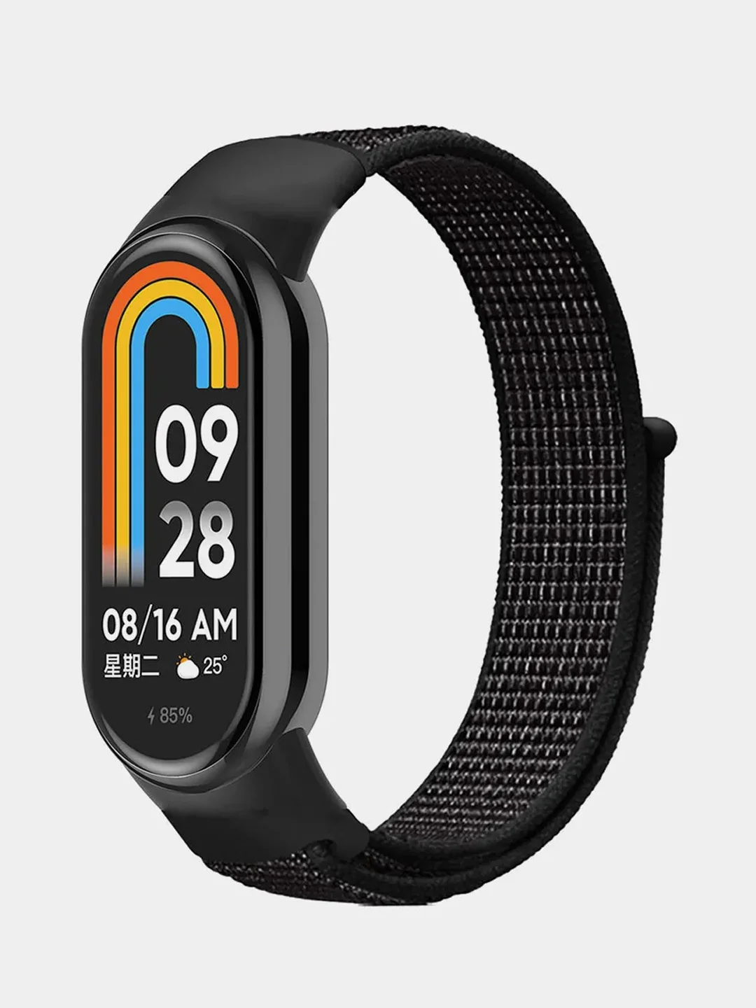 Терракотовый ремешок нейлоновый на липучке для Xiaomi Mi Band 8 / Mi Band 9