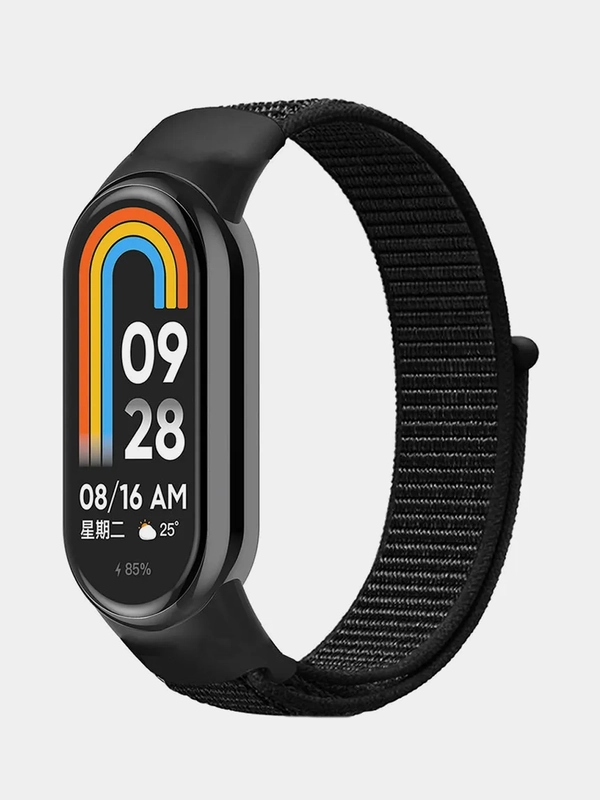 Ремешок нейлоновый на липучке для Xiaomi Mi Band 8 / Mi Band 9
