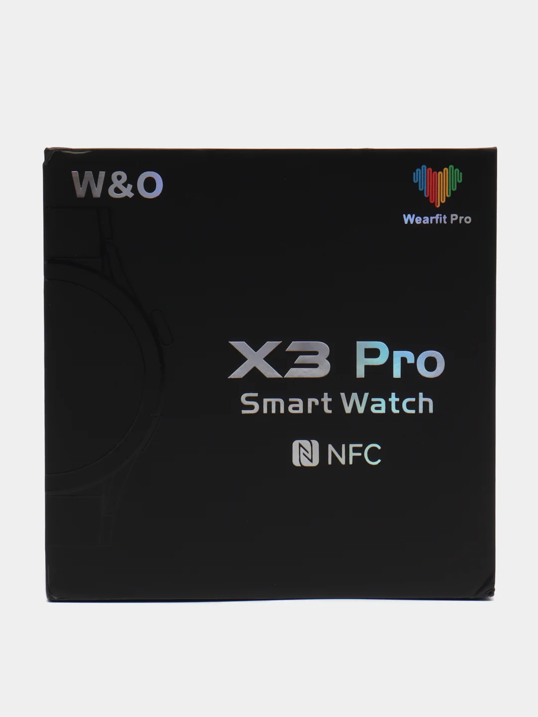 Серебряный умные часы Smart Watch X3 Pro, круглые