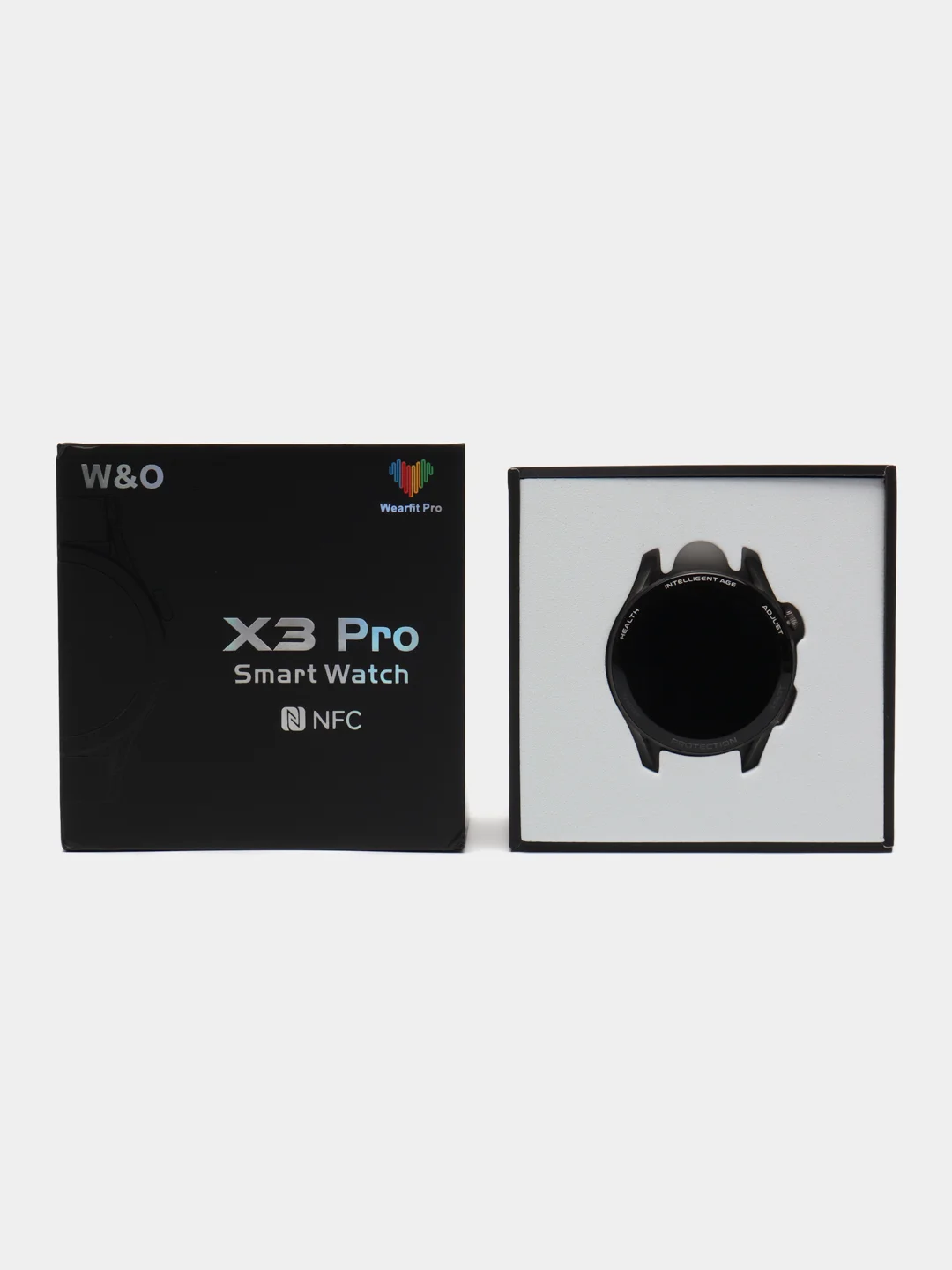 Серебряный умные часы Smart Watch X3 Pro, круглые