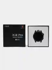 Серебряный умные часы Smart Watch X3 Pro, круглые