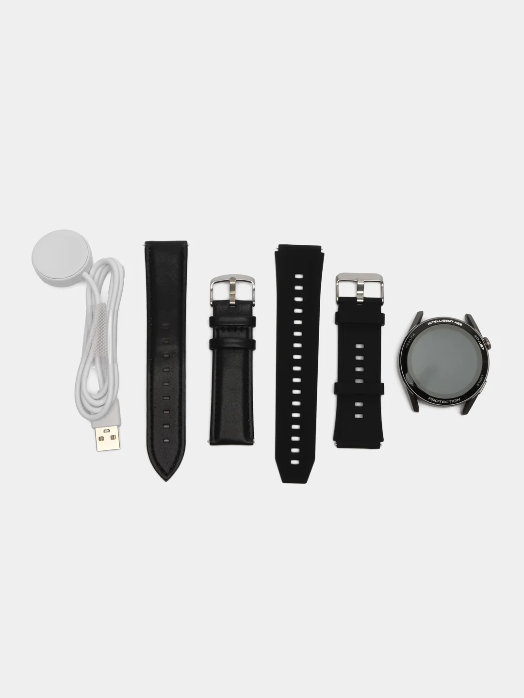 Серебряный умные часы Smart Watch X3 Pro, круглые