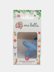 Соска-пустышка цельнолитая силиконовая Mibella (Мибелла) ортодонтическая 0-36 мес