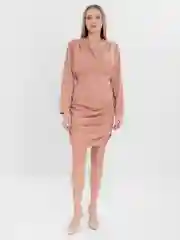 Платье женское с длинным рукавом, однотонное