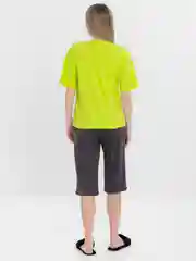 Индиго пижама женская с бриджами, большие размеры