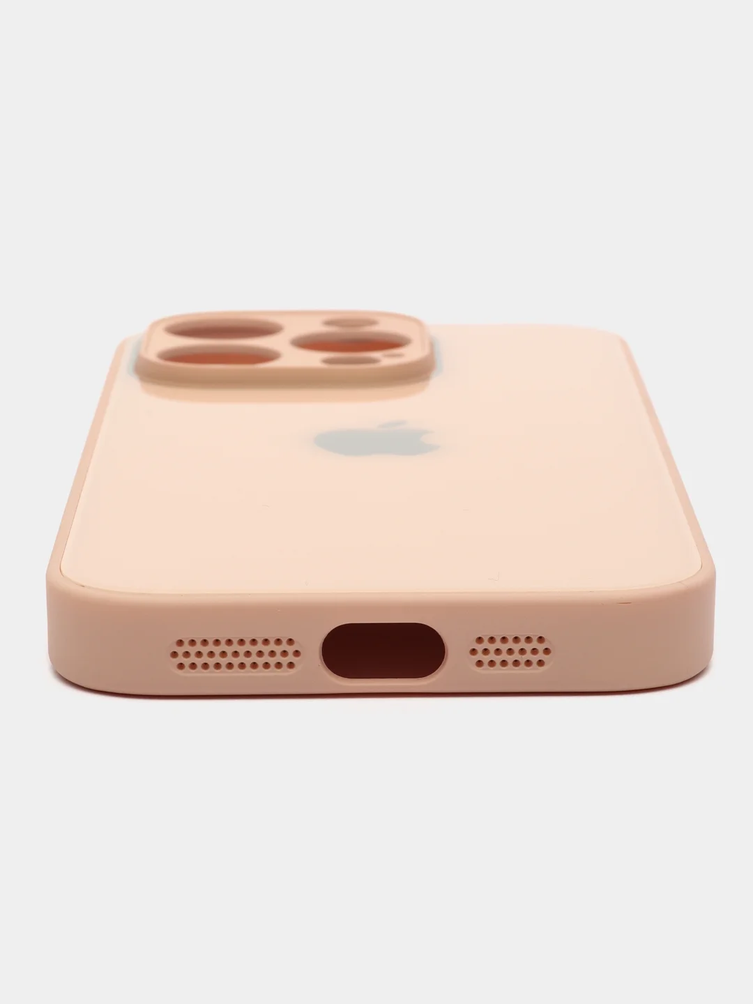 Розовый чехол стеклянный, глянцевый, для айфона Iphone 11, 12, 13, 14, 15 Pro