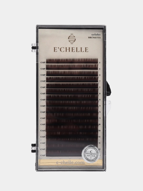 Ресницы Brunette ECHELLE MIX 0,07/C/ 5-12 mm (16 линий)