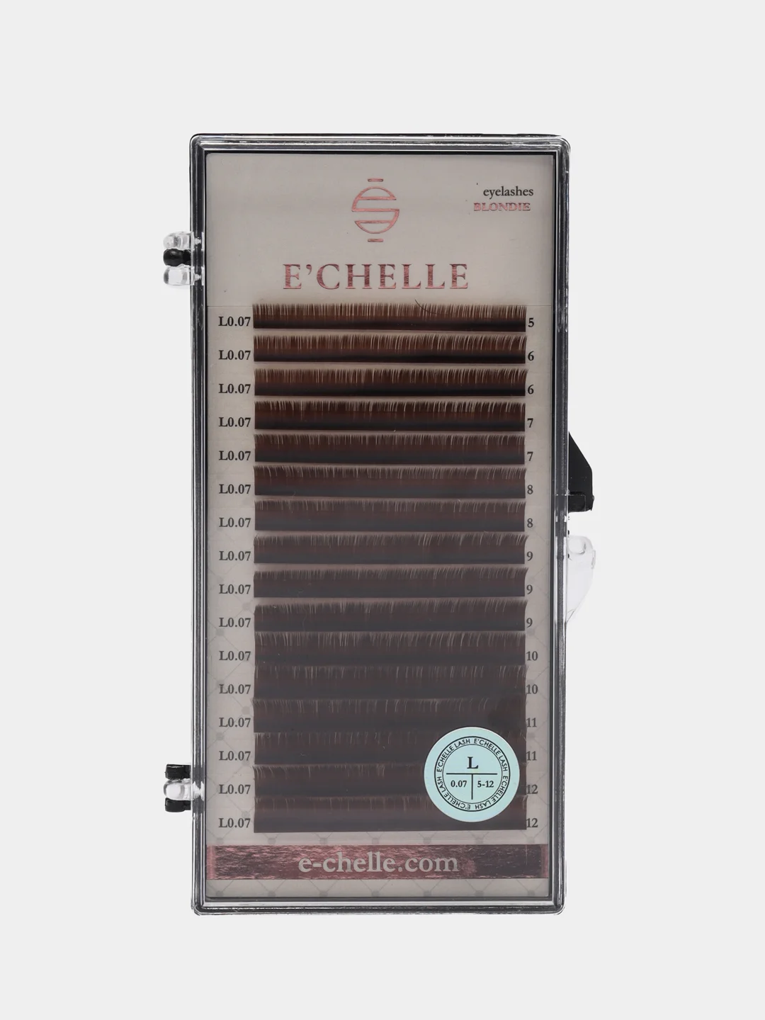Ресницы Brunette ECHELLE MIX 0,07/L/ 5-12 mm (16 линий)