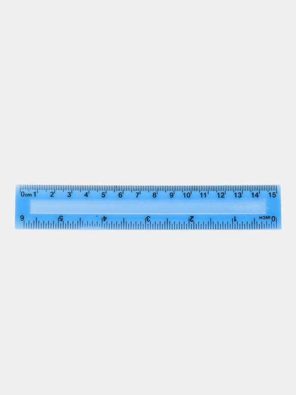 Линейка пластик, 15 см