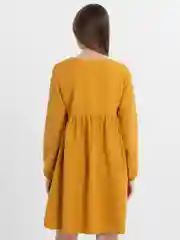 Горчичный платье женское
