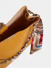 Желтый женская квадратная базовая сумка
