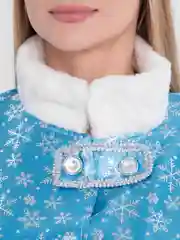 Голубой костюм снегурочка